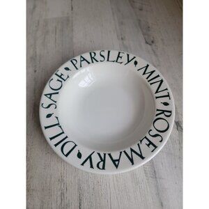 Pier‎ 1 herbs soup bowl sage parsley mint rosemary Dill